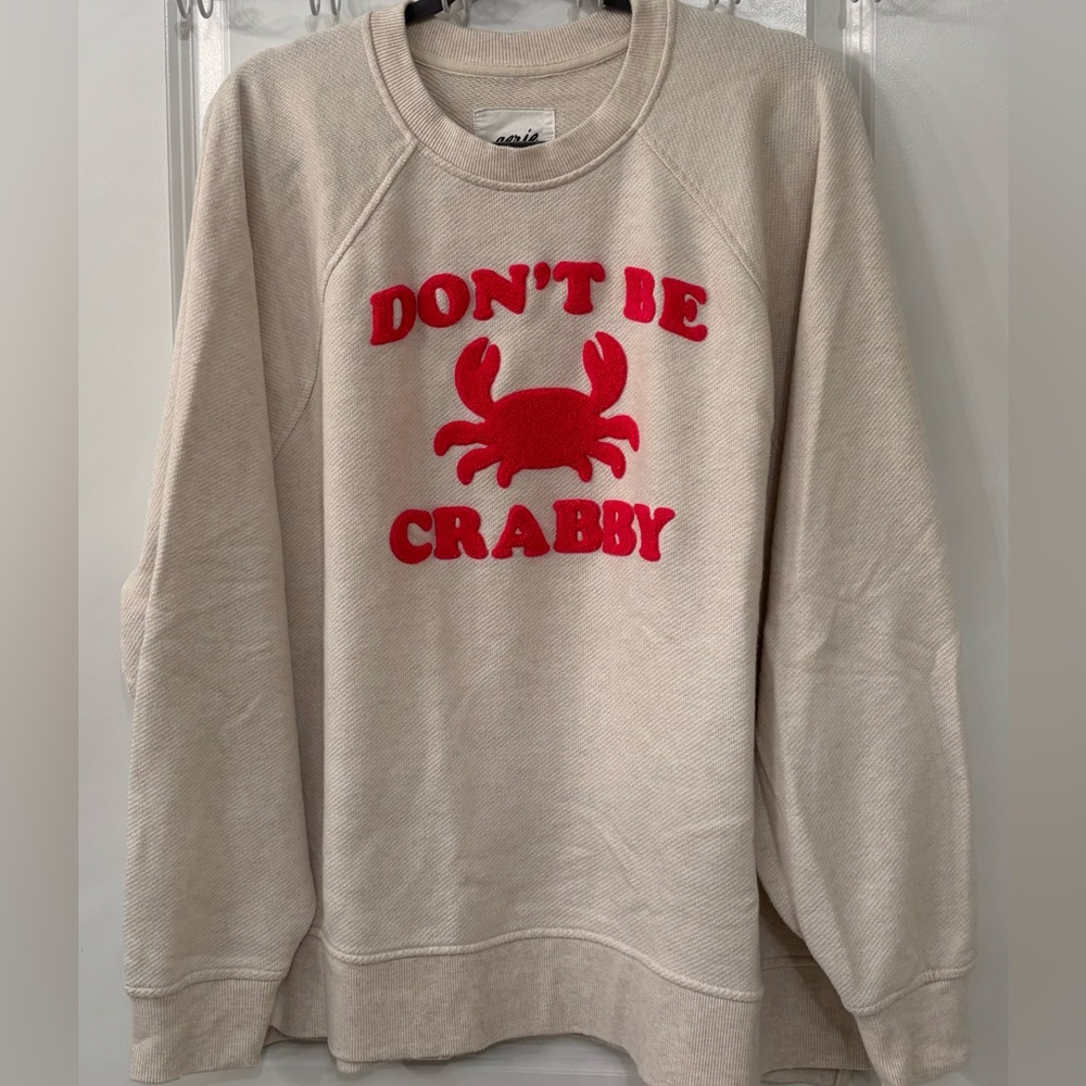 Aerie “Don’t Be Crabby” Sweatshirt Size L